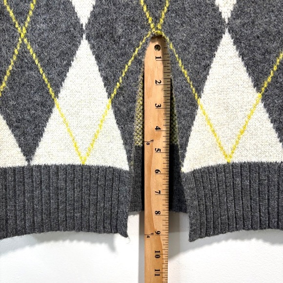 Pringle of Scotland x H&M Argyle Knit Midi Pencil Wool Skirt M Academia Preppy - Picture 3 of 10